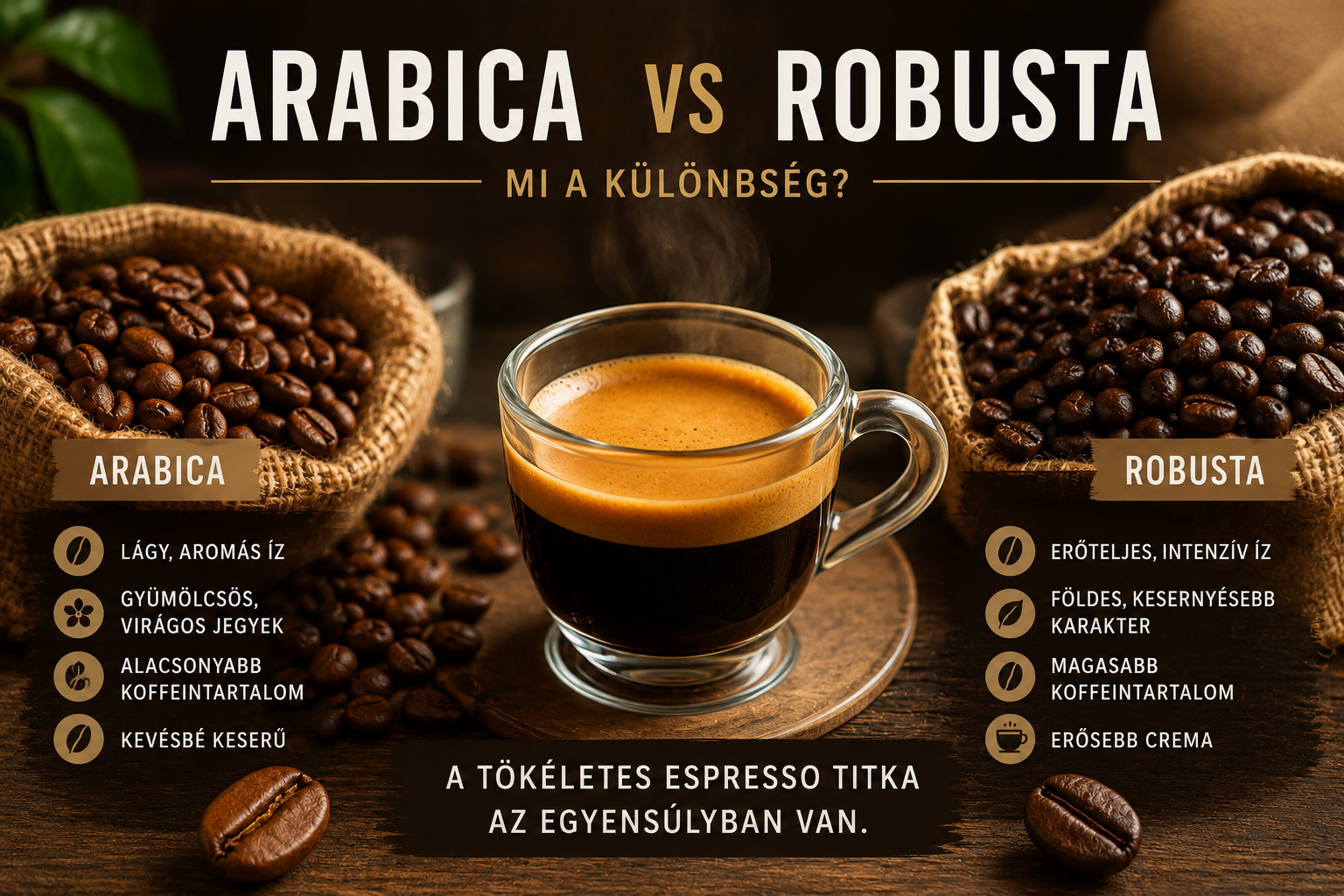 Arabica vs Robusta – Mi a különbség a két kávéfajta között?